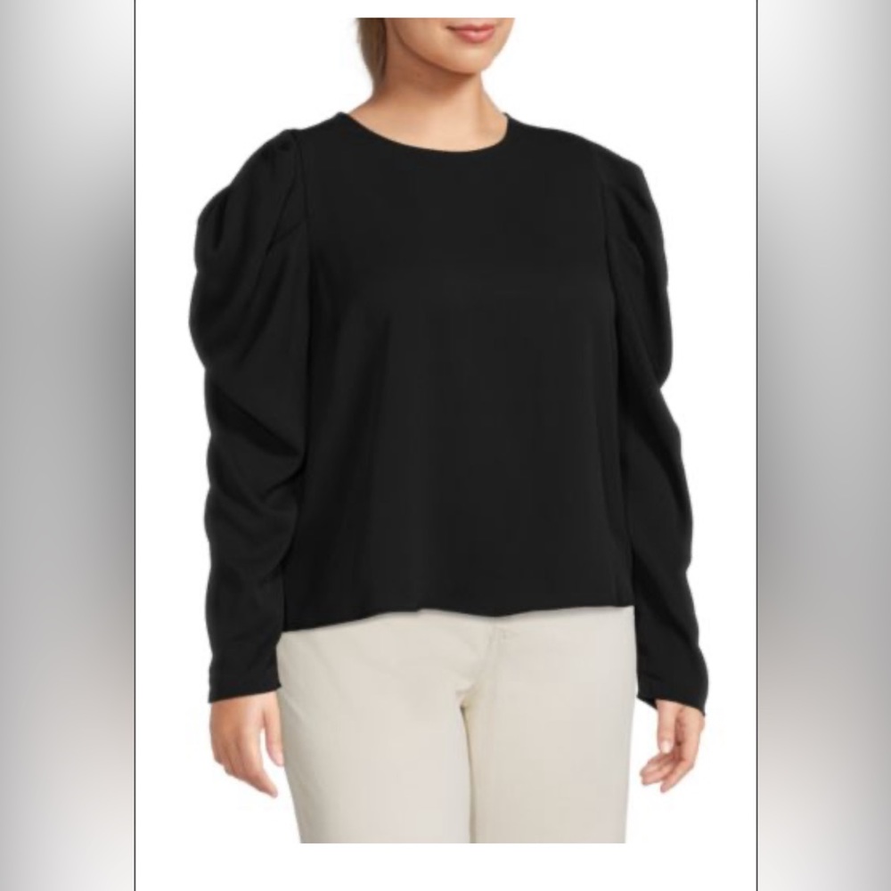 English Factory Puff Sleeve Top Size 1X